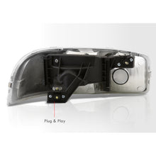 Load image into Gallery viewer, GMC Sierra 1500 1999-2007 / Sierra 2500 1999-2004 / Sierra 1500HD 2500HD 3500 2001-2007 / Yukon 1999-2006 / Yukon XL 1500 2500 2000-2006 Factory Style Headlights Chrome Housing Clear Len Clear Reflector