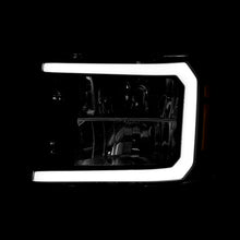 Load image into Gallery viewer, GMC Sierra 1500 2007-2013 / 2500HD 3500HD 2007-2014 LED DRL Bar Factory Style Headlights Black Housing Clear Len Amber Reflector