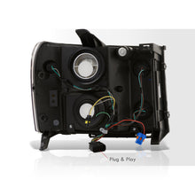 Load image into Gallery viewer, GMC Sierra 1500 2007-2013 / 2500HD 3500HD 2007-2014 LED DRL Bar Factory Style Headlights Black Housing Clear Len Clear Reflector