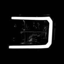 Load image into Gallery viewer, GMC Sierra 1500 2007-2013 / 2500HD 3500HD 2007-2014 LED DRL Bar Factory Style Headlights Black Housing Clear Len Clear Reflector