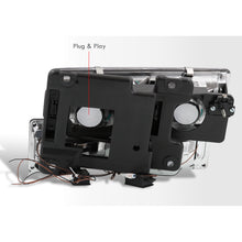 Load image into Gallery viewer, GMC C/K 1500 2500 3500 1994-2000 LED DRL Bar Factory Style Headlights + Bumpers + Corners Black Housing Clear Len Amber Reflector