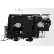 Load image into Gallery viewer, GMC C/K 1500 2500 3500 1994-2000 LED DRL Bar Factory Style Headlights + Bumpers + Corners Chrome Housing Clear Len Clear Reflector