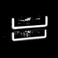 Load image into Gallery viewer, GMC C/K 1500 2500 3500 1994-2000 LED DRL Bar Factory Style Headlights + Bumpers + Corners Chrome Housing Clear Len Clear Reflector