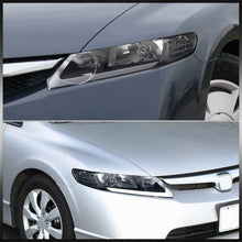 Load image into Gallery viewer, Honda Civic Sedan 2006-2011 LED DRL Bar Factory Style Headlights Black Housing Clear Len Clear Reflector