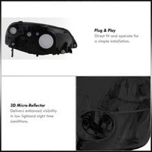 Load image into Gallery viewer, Honda Civic 2/4Door 2001-2003 Factory Style Headlights Chrome Housing Smoke Len Clear Reflector