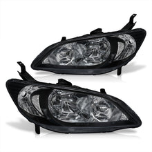 Load image into Gallery viewer, Honda Civic 2004-2005 Factory Style Headlights Black Housing Clear Len Clear Reflector