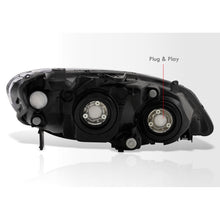 Load image into Gallery viewer, Honda Civic 2004-2005 Factory Style Headlights Chrome Housing Clear Len Clear Reflector
