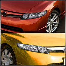 Load image into Gallery viewer, Honda Civic Sedan 2006-2011 Factory Style Headlights Black Housing Clear Len Clear Reflector