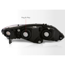 Load image into Gallery viewer, Honda Civic Sedan 2006-2011 Factory Style Headlights Chrome Housing Clear Len Amber Reflector