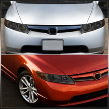 Load image into Gallery viewer, Honda Civic Sedan 2006-2011 Factory Style Headlights Chrome Housing Smoke Len Amber Reflector