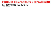 Load image into Gallery viewer, Honda Civic 1999-2000 Factory Style Headlights Black Housing Clear Len Clear Reflector