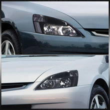 Load image into Gallery viewer, Honda Accord 2003-2007 Factory Style Headlights Black Housing Clear Len Clear Reflector