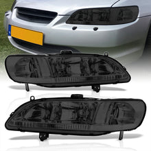 Load image into Gallery viewer, Honda Accord 1998-2002 Factory Style Headlights Chrome Housing Smoke Len Clear Reflector