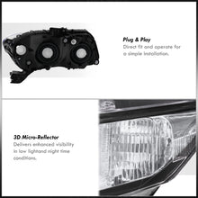 Load image into Gallery viewer, Honda Civic Sedan 2012-2015 / Honda Civic Coupe 2012-2013 Factory Style Headlights Black Housing Clear Len Clear Reflector