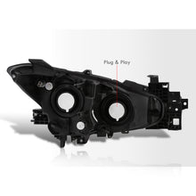 Load image into Gallery viewer, Mazda 3 2014-2016 Factory Style Projector Headlights Chrome Housing Smoke Len Amber Reflectors (Halogen Models Only)