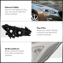 Load image into Gallery viewer, Mazda 3 2014-2016 Factory Style Projector Headlights Chrome Housing Clear Len Clear Reflectors (Halogen Models Only)