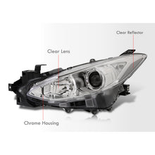 Load image into Gallery viewer, Mazda 3 2014-2016 Factory Style Projector Headlights Chrome Housing Clear Len Clear Reflectors (Halogen Models Only)