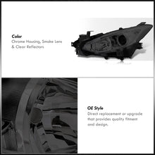 Load image into Gallery viewer, Mazda 3 2014-2016 Factory Style Projector Headlights Chrome Housing Smoke Len Clear Reflectors (Halogen Models Only)