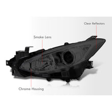 Load image into Gallery viewer, Mazda 3 2014-2016 Factory Style Projector Headlights Chrome Housing Smoke Len Clear Reflectors (Halogen Models Only)