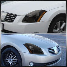 Load image into Gallery viewer, Nissan Maxima 2004-2006 Factory Style Projector Headlights Black Housing Clear Len Amber Reflector (Halogen Models Only)