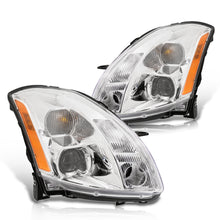 Load image into Gallery viewer, Nissan Maxima 2004-2006 Factory Style Projector Headlights Chrome Housing Clear Len Amber Reflector (Halogen Models Only)