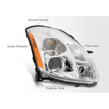Load image into Gallery viewer, Nissan Maxima 2004-2006 Factory Style Projector Headlights Chrome Housing Clear Len Amber Reflector (Halogen Models Only)