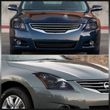 Load image into Gallery viewer, Nissan Altima Sedan 2010-2012 Factory Style Projector Headlights Black Housing Clear Len Amber Reflector (Halogen Models Only)