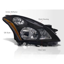 Load image into Gallery viewer, Nissan Altima Sedan 2010-2012 Factory Style Projector Headlights Black Housing Clear Len Amber Reflector (Halogen Models Only)