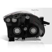 Load image into Gallery viewer, Nissan Altima Sedan 2010-2012 Factory Style Projector Headlights Black Housing Clear Len Amber Reflector (Halogen Models Only)