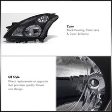 Load image into Gallery viewer, Nissan Altima Sedan 2010-2012 Factory Style Projector Headlights Black Housing Clear Len Clear Reflector (Halogen Models Only)