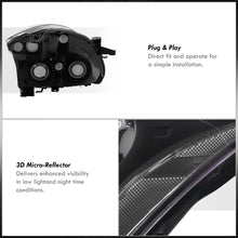 Load image into Gallery viewer, Nissan Altima Sedan 2010-2012 Factory Style Projector Headlights Black Housing Clear Len Clear Reflector (Halogen Models Only)