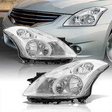 Load image into Gallery viewer, Nissan Altima Sedan 2010-2012 Factory Style Projector Headlights Chrome Housing Clear Len Clear Reflector (Halogen Models Only)