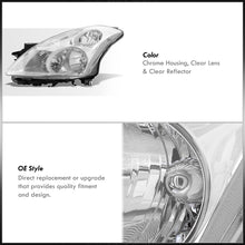 Load image into Gallery viewer, Nissan Altima Sedan 2010-2012 Factory Style Projector Headlights Chrome Housing Clear Len Clear Reflector (Halogen Models Only)