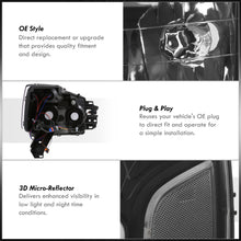 Load image into Gallery viewer, Nissan Titan 2004-2015 / Armada 2004-2007 LED DRL Bar Factory Style Headlights Black Housing Clear Len Clear Reflector