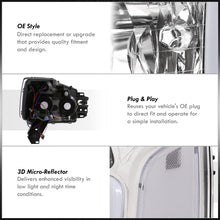 Load image into Gallery viewer, Nissan Titan 2004-2015 / Armada 2004-2007 LED DRL Bar Factory Style Headlights Chrome Housing Clear Len Clear Reflector