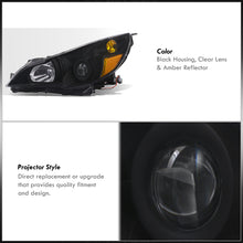 Load image into Gallery viewer, Subaru Legacy / Outback 2010-2014 Factory Style Headlights Black Housing Clear Len Amber Reflector