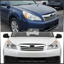 Load image into Gallery viewer, Subaru Legacy / Outback 2010-2014 Factory Style Headlights Chrome Housing Clear Len Amber Reflector