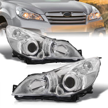 Load image into Gallery viewer, Subaru Legacy / Outback 2010-2014 Factory Style Headlights Chrome Housing Clear Len Clear Reflector