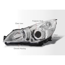 Load image into Gallery viewer, Subaru Legacy / Outback 2010-2014 Factory Style Headlights Chrome Housing Clear Len Clear Reflector