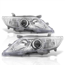 Load image into Gallery viewer, Toyota Camry 2010-2011 Factory Style Projector Headlights Chrome Housing Clear Len Clear Reflector