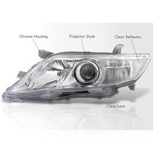 Load image into Gallery viewer, Toyota Camry 2010-2011 Factory Style Projector Headlights Chrome Housing Clear Len Clear Reflector