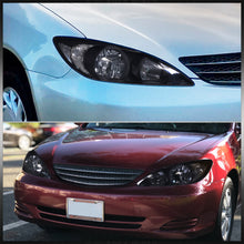 Load image into Gallery viewer, Toyota Camry 2002-2004 Factory Style Headlights Black Housing Clear Len Clear Reflector