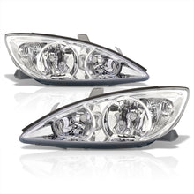 Load image into Gallery viewer, Toyota Camry 2002-2004 Factory Style Headlights Chrome Housing Clear Len Clear Reflector