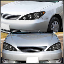 Load image into Gallery viewer, Toyota Camry 2005-2006 Factory Style Headlights Black Housing Clear Len Amber Reflector