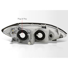 Load image into Gallery viewer, Toyota Camry 2005-2006 Factory Style Headlights Black Housing Clear Len Amber Reflector