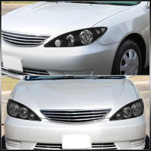 Load image into Gallery viewer, Toyota Camry 2005-2006 Factory Style Headlights Black Housing Clear Len Clear Reflector