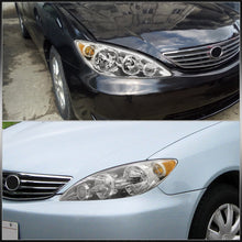 Load image into Gallery viewer, Toyota Camry 2005-2006 Factory Style Headlights Chrome Housing Clear Len Amber Reflector