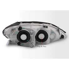 Load image into Gallery viewer, Toyota Camry 2005-2006 Factory Style Headlights Chrome Housing Clear Len Amber Reflector