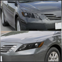 Load image into Gallery viewer, Toyota Camry 2007-2009 Factory Style Projector Headlights Black Housing Clear Len Amber Reflector