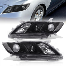 Load image into Gallery viewer, Toyota Camry 2007-2009 Factory Style Projector Headlights Black Housing Clear Len Clear Reflector